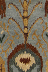 Chandra Rupec RUP-39608 Blue/Brown/Gold/Grey/Green Area Rug Close Up