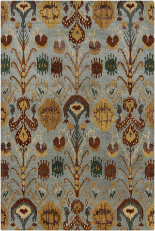 Chandra Rupec RUP-39608 Blue/Brown/Gold/Grey/Green Area Rug main image