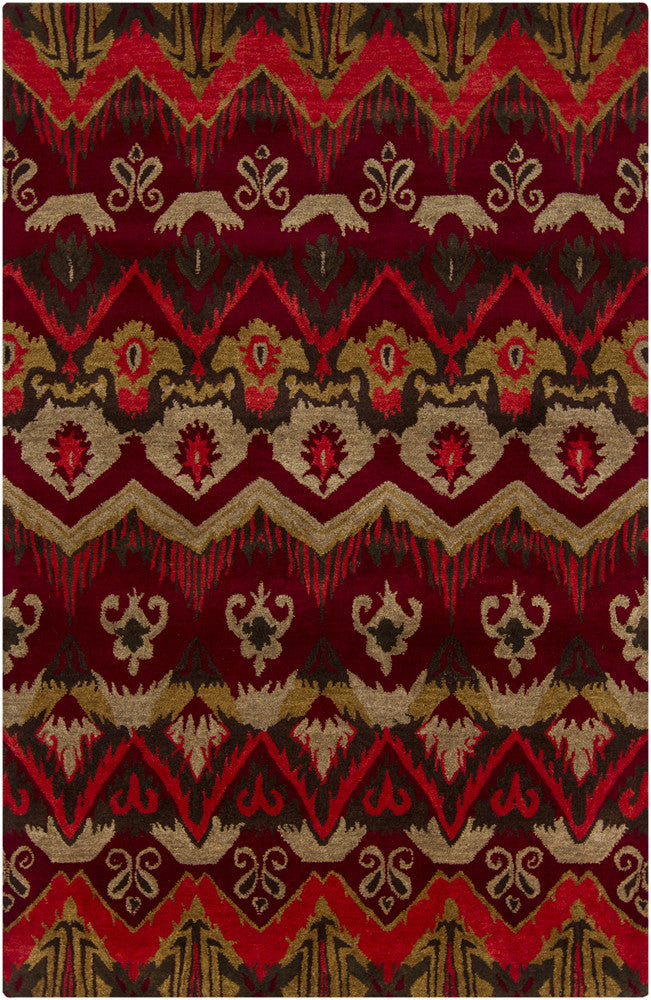 Chandra Rupec RUP-39618 Red/Gold/Black/Taupe Area Rug main image