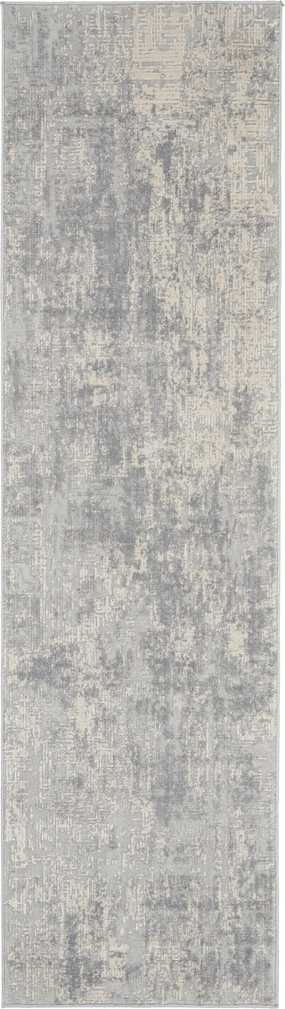 Rustic Textures RUS01 Ivory/Silver Area Rug by Nourison