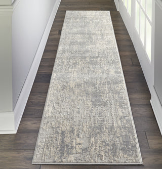 Rustic Textures RUS01 Ivory/Silver Area Rug by Nourison