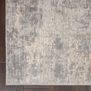 Rustic Textures RUS01 Ivory/Silver Area Rug by Nourison