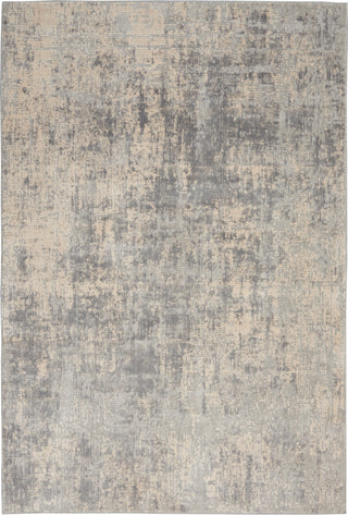 Rustic Textures RUS01 Ivory/Silver Area Rug by Nourison