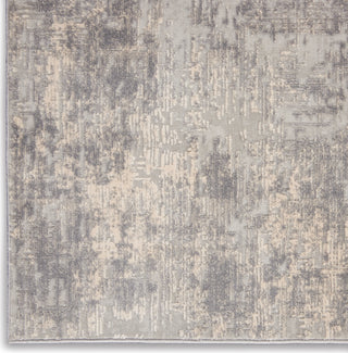 Rustic Textures RUS01 Ivory/Silver Area Rug by Nourison