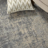 Rustic Textures RUS01 Ivory/Silver Area Rug by Nourison