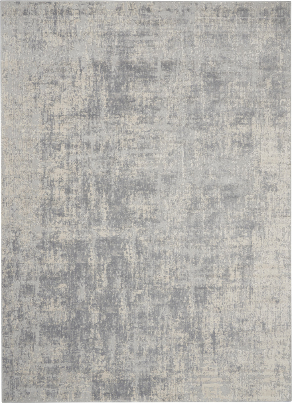 Rustic Textures RUS01 Ivory/Silver Area Rug by Nourison