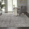 Rustic Textures RUS01 Ivory/Silver Area Rug by Nourison