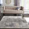 Rustic Textures RUS02 Blue/Ivory Area Rug by Nourison