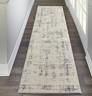 Rustic Textures RUS06 Ivory/Blue Area Rug by Nourison