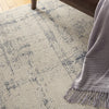 Rustic Textures RUS06 Ivory/Blue Area Rug by Nourison