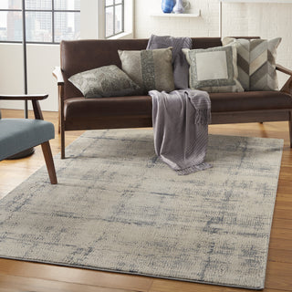 Rustic Textures RUS06 Ivory/Blue Area Rug by Nourison