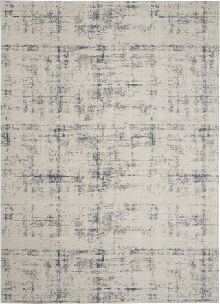 Rustic Textures RUS06 Ivory/Blue Area Rug by Nourison