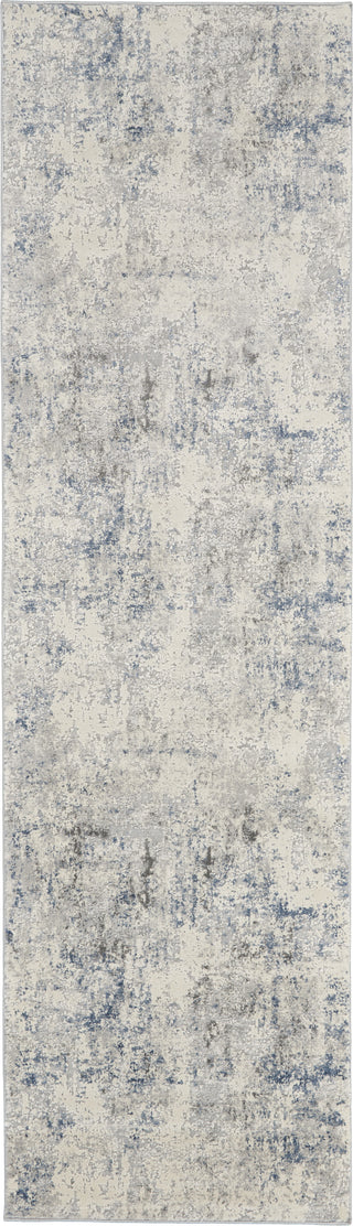 Rustic Textures RUS07 Ivory/Grey-Blue Area Rug by Nourison