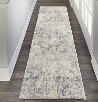 Rustic Textures RUS07 Ivory/Grey-Blue Area Rug by Nourison