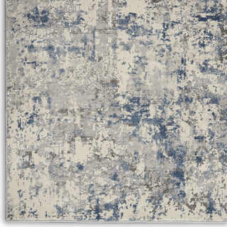 Rustic Textures RUS07 Ivory/Grey-Blue Area Rug by Nourison