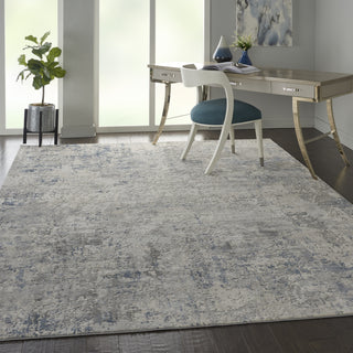 Rustic Textures RUS07 Ivory/Grey-Blue Area Rug by Nourison