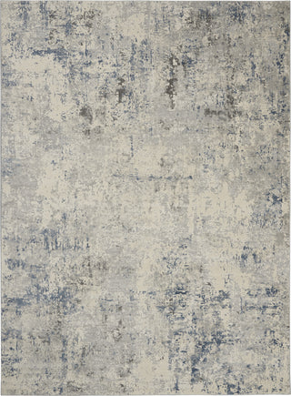 Rustic Textures RUS07 Ivory/Grey-Blue Area Rug by Nourison