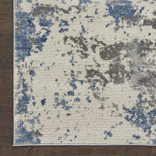 Rustic Textures RUS08 Grey/Blue Area Rug by Nourison