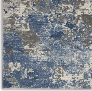 Rustic Textures RUS08 Grey/Blue Area Rug by Nourison