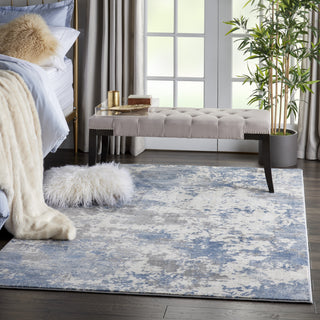 Rustic Textures RUS08 Grey/Blue Area Rug by Nourison