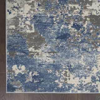 Rustic Textures RUS08 Grey/Blue Area Rug by Nourison