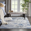 Rustic Textures RUS08 Grey/Blue Area Rug by Nourison
