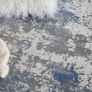 Rustic Textures RUS08 Grey/Blue Area Rug by Nourison