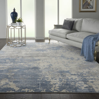 Rustic Textures RUS08 Grey/Blue Area Rug by Nourison