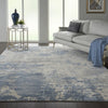 Rustic Textures RUS08 Grey/Blue Area Rug by Nourison