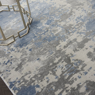 Rustic Textures RUS08 Grey/Blue Area Rug by Nourison