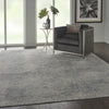 Rustic Textures RUS09 Ivory/Light Blue Area Rug by Nourison