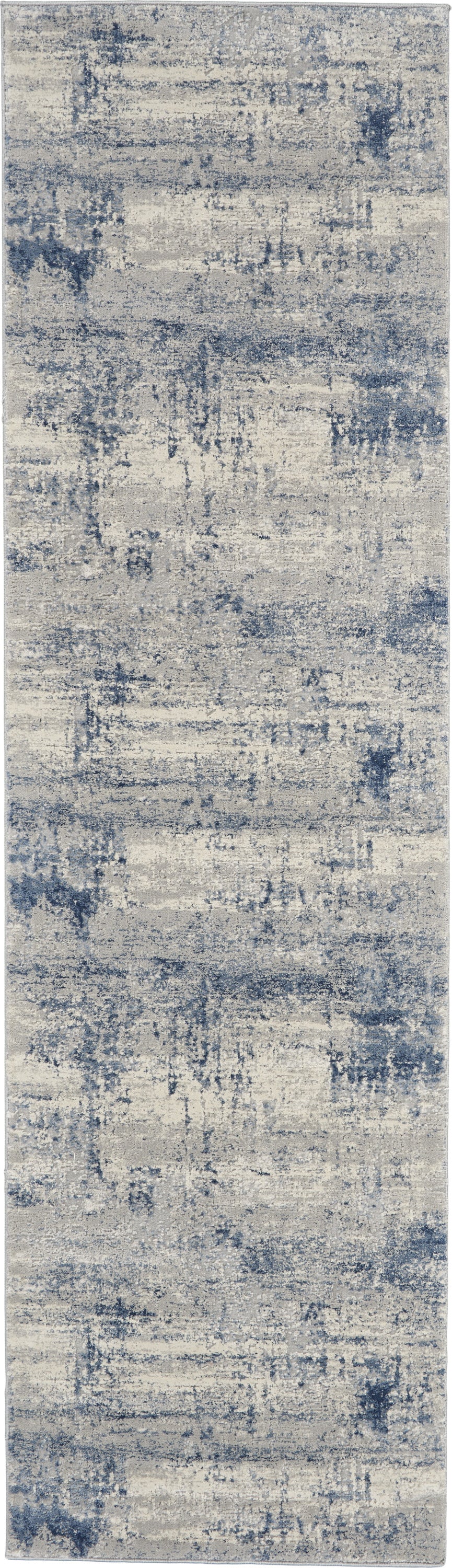 Rustic Textures RUS10 Ivory/Blue Area Rug by Nourison – Incredible Rugs ...