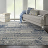 Rustic Textures RUS10 Ivory/Blue Area Rug by Nourison