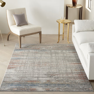 Nourison Rustic Textures RUS12 Grey/Multi Area Rug