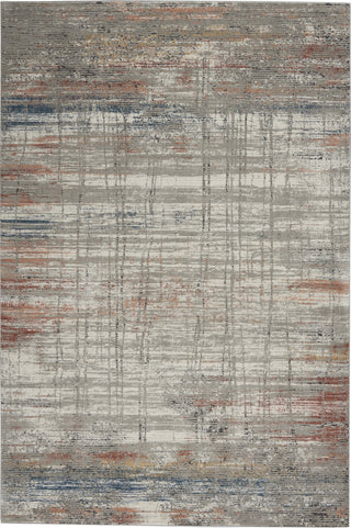 Nourison Rustic Textures RUS12 Grey/Multi Area Rug