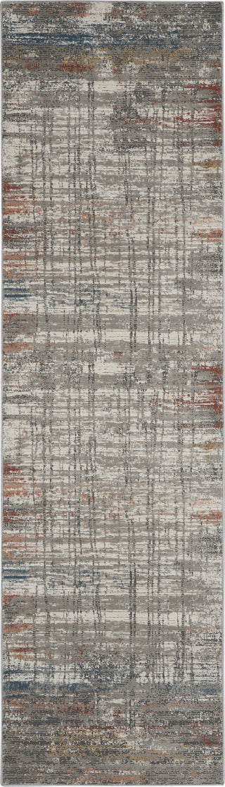 Nourison Rustic Textures RUS12 Grey/Multi Area Rug