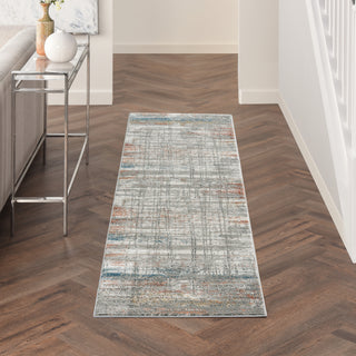 Nourison Rustic Textures RUS12 Grey/Multi Area Rug