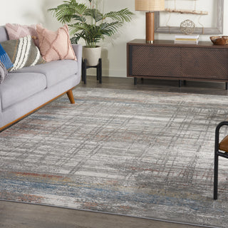 Nourison Rustic Textures RUS12 Grey/Multi Area Rug