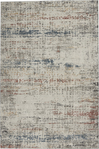 Nourison Rustic Textures RUS14 Light Grey Multi Area Rug