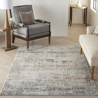 Nourison Rustic Textures RUS14 Light Grey Multi Area Rug