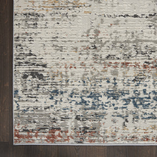 Nourison Rustic Textures RUS14 Light Grey Multi Area Rug