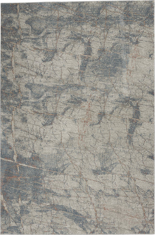 Nourison Rustic Textures RUS15 Light Grey/Blue Area Rug