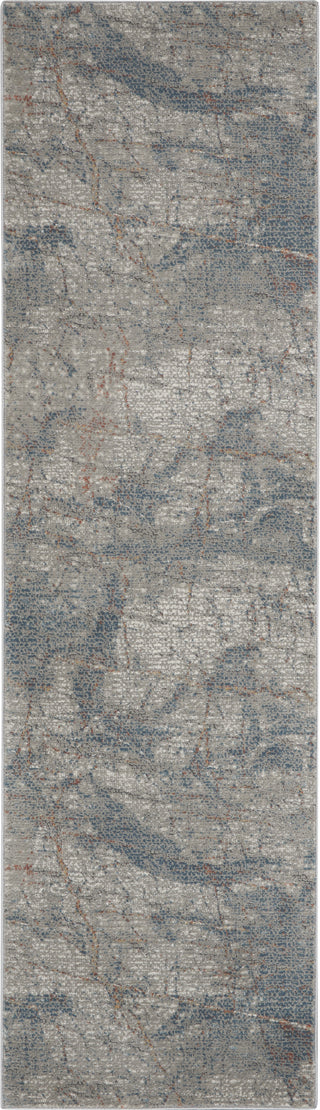 Nourison Rustic Textures RUS15 Light Grey/Blue Area Rug