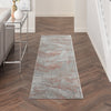 Nourison Rustic Textures RUS15 Light Grey/Rust Area Rug