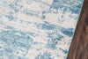 Momeni Rustic Romance RR-01 Blue Area Rug Close up