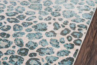 Momeni Rustic Romance RR-03 Blue Area Rug Close up