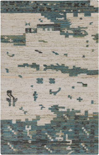 Surya Rustic RUT-702 Teal Area Rug 5' x 8'