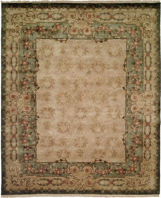 Kalaty Riviera RV-509 Ivory/Green Area Rug main image