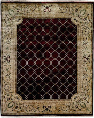 Kalaty Riviera RV-610 Burgundy/Ivory Area Rug main image