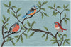 Trans Ocean Frontporch Birds On Branches Blue by Liora Manne